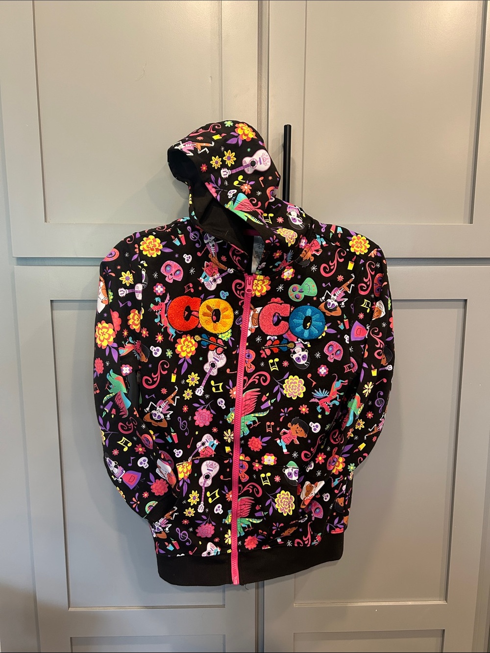 Teen girl XL Disney Coco zip up hooded jacket
